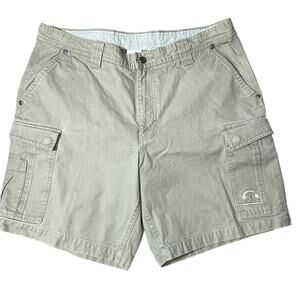 SOREL Cargo Short Men's Beige 34* Flat Front Cotton Camping Hiking Casual